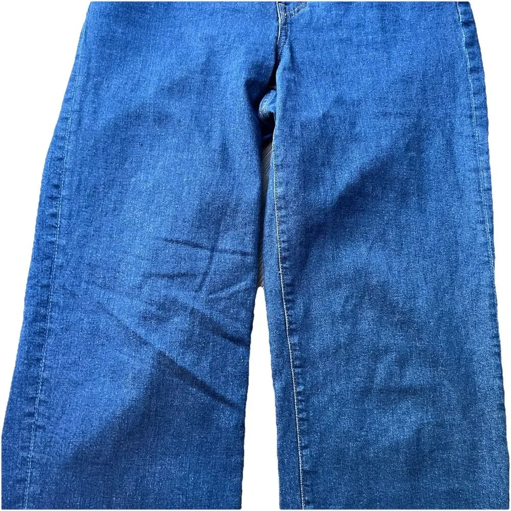Madewell The Perfect Vintage Wide Leg Blue Denim Jeans Pants Women's 28T (28x34) - Picture 3 of 12